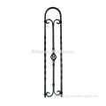 Steel twisting ornamental wrought iron component for indoor stair